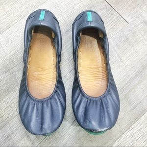Tieks California Navy Blue Women’s Ballet Flats Size 6 Leather